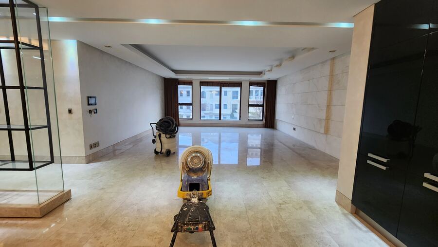 분당 대리석 바닥 연마·광택 작업 시공 과정 6
