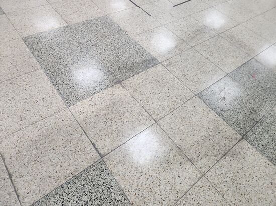 김포 테라조 바닥 연마·광택 작업 완료 현장